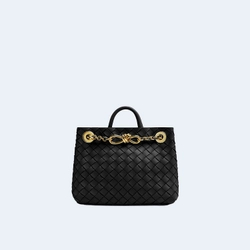 보테가 베네타 스몰 안디아모 체인백 블랙